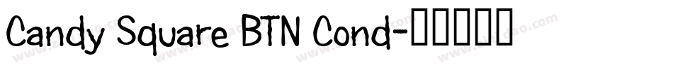 Candy Square BTN Cond字体转换